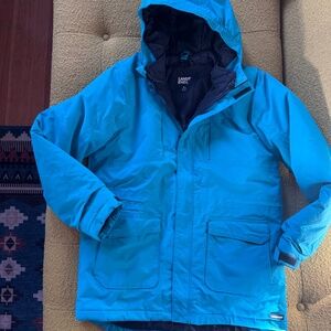 Lands End Kids Squall Waterproof Insulated 3 in 1 Parka coat 18-20H